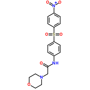 n-[4-[(4-硝基苯基)磺酰基]苯基]-4-嗎啉乙酰胺結(jié)構(gòu)式_50385-16-5結(jié)構(gòu)式