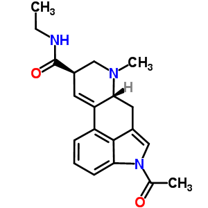 1-乙酰基-9,10-二去氫-N-乙基-6-甲基麥角靈-8beta-甲酰胺結(jié)構(gòu)式_50485-03-5結(jié)構(gòu)式