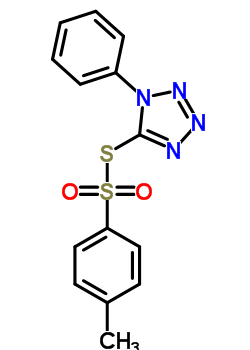 5-(4-甲基苯基)磺?；酋；?1-苯基-四唑結構式_50623-01-3結構式