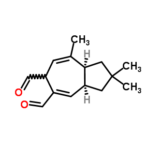(3aR,8aS)-2,2,8-三甲基-3,3a,6,8alpha-四氫-1H-薁-5,6-二甲醛結(jié)構(gòu)式_50656-61-6結(jié)構(gòu)式