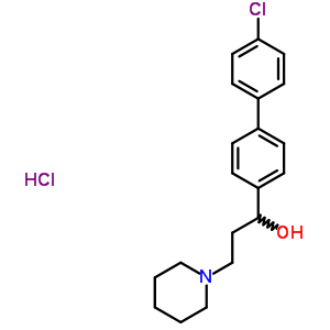 Alpha-(4-氯-4-聯(lián)苯基)-1-哌啶丙醇鹽酸鹽結(jié)構(gòu)式_50910-24-2結(jié)構(gòu)式
