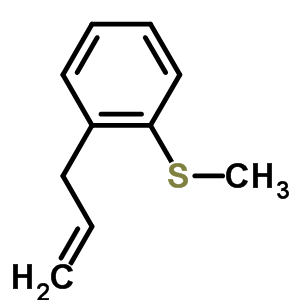 3-(2-甲基硫代苯基)-1-丙烯結(jié)構(gòu)式_51130-00-8結(jié)構(gòu)式