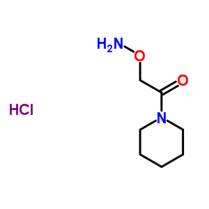 2-(氨基氧基)-1-(哌啶-1-基)乙酮鹽酸鹽結(jié)構(gòu)式_511531-59-2結(jié)構(gòu)式