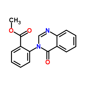 2-(4-氧代喹唑啉-3-基)苯甲酸甲酯結(jié)構(gòu)式_51310-21-5結(jié)構(gòu)式