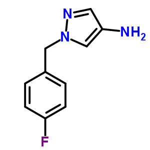 1-(4-氟芐)-1H-吡唑-4-胺 1鹽酸鹽結(jié)構(gòu)式_514801-12-8結(jié)構(gòu)式