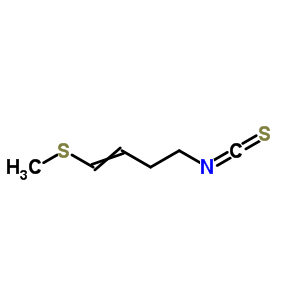 4-(甲基硫代)-3-丁烯異硫氰酸結(jié)構(gòu)式_51598-96-0結(jié)構(gòu)式