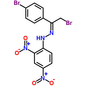 N-[[2-溴-1-(4-溴苯基)亞乙基]氨基]-2,4-二硝基-苯胺結(jié)構(gòu)式_51758-84-0結(jié)構(gòu)式