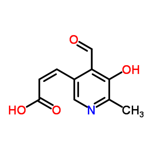 (e)-(9ci)-3-(4-甲酰基-5-羥基-6-甲基-3-吡啶)-2-丙酸結(jié)構(gòu)式_51896-68-5結(jié)構(gòu)式