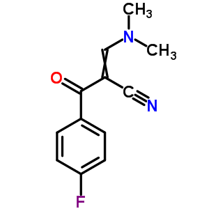2-(4-氟苯甲?；?-3-二甲基氨基丙烯腈結(jié)構(gòu)式_52200-15-4結(jié)構(gòu)式