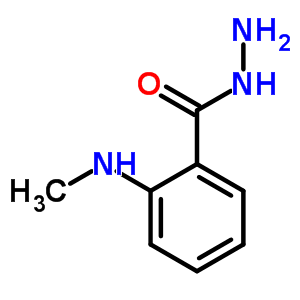 2-(甲基氨基)苯-1-碳酰肼結構式_52479-65-9結構式