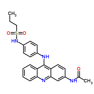 N-[p-[(3-乙?；被灌?9-基)氨基]苯基]-1-丙烷磺酰胺結(jié)構(gòu)式_53221-99-1結(jié)構(gòu)式
