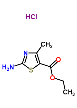 2-氨基-4-甲基噻唑-5-羧酸乙酯鹽酸鹽結(jié)構(gòu)式_53266-92-5結(jié)構(gòu)式