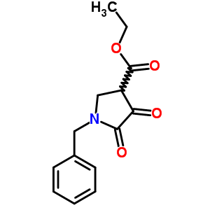 1-芐基-4,5-二氧代吡咯烷-3-羧酸乙酯結(jié)構(gòu)式_5336-50-5結(jié)構(gòu)式