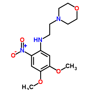 n-(4,5-二甲氧基-2-硝基苯基)-4-嗎啉乙胺結(jié)構(gòu)式_53486-20-7結(jié)構(gòu)式