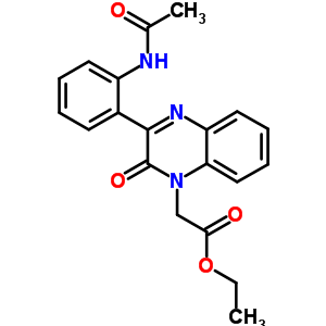 (3-(2-(乙?；被?苯基)-2-氧代-1(2H)-喹噁啉)乙酸乙酯結構式_53493-73-5結構式