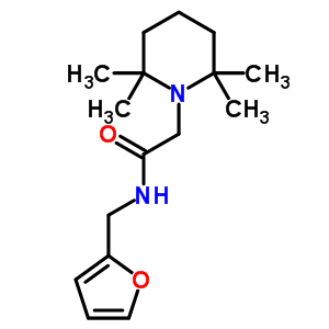 1-[N-(2-呋喃基甲基)甘氨酰基]-2,2,6,6-四甲基哌啶結(jié)構(gòu)式_53725-42-1結(jié)構(gòu)式