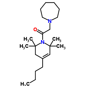 1,2,3,6-四氫-4-丁基-1-(六氫-1H-氮雜革-1-基乙?；?-2,2,6,6-四甲基吡啶結(jié)構(gòu)式_53725-49-8結(jié)構(gòu)式
