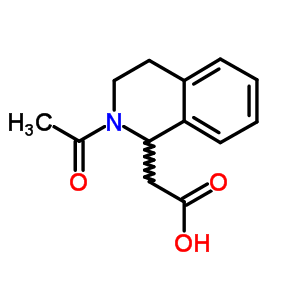 (2-乙?；?1,2,3,4-四氫異喹啉-1-基)乙酸結(jié)構(gòu)式_53921-74-7結(jié)構(gòu)式