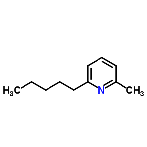 2-甲基-6-戊基-吡啶結(jié)構(gòu)式_5394-28-5結(jié)構(gòu)式