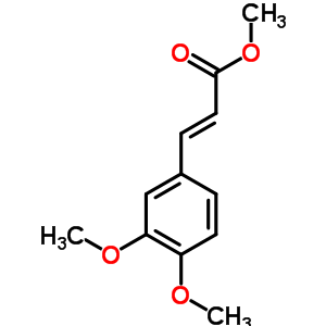 (e)-3-(3,4-二甲氧基苯基)-2-丙烯酸甲酯結(jié)構(gòu)式_5396-64-5結(jié)構(gòu)式