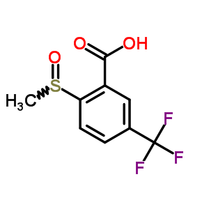 2-甲基亞磺?；?5-(三氟甲基)苯甲酸結(jié)構(gòu)式_53985-33-4結(jié)構(gòu)式
