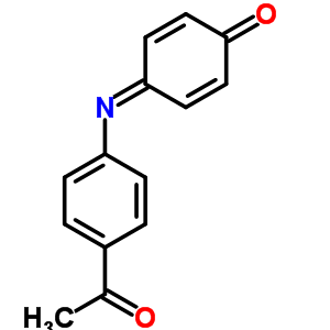 4-[(P-乙?；交?亞氨基]-2,5-環(huán)己二烯-1-酮結(jié)構(gòu)式_54023-73-3結(jié)構(gòu)式