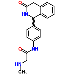 2-(甲基氨基)-4-(3-氧代-1,2,3,4-四氫異喹啉-1-基)乙酰苯胺結(jié)構(gòu)式_54087-44-4結(jié)構(gòu)式