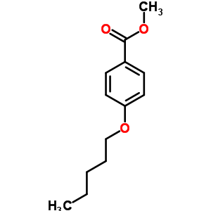 4-n-戊基氧基苯甲酸甲酯結(jié)構(gòu)式_5416-97-7結(jié)構(gòu)式