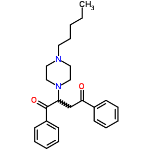 2-(4-戊基哌嗪-1-基)-1,4-二苯基-丁烷-1,4-二酮結(jié)構(gòu)式_5431-77-6結(jié)構(gòu)式