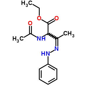 (3Z)-2-乙酰氨基-3-(苯肼基)丁酸乙酯結(jié)構(gòu)式_5431-95-8結(jié)構(gòu)式