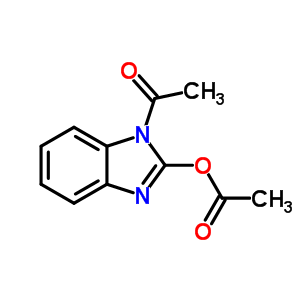 1-[2-(乙酰基氧基)-1H-苯并咪唑-1-基]-乙酮結(jié)構(gòu)式_5432-72-4結(jié)構(gòu)式