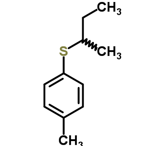 1-甲基-4-(仲丁基硫代)苯結構式_54576-40-8結構式
