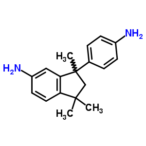 6-氨基-1-(4-氨基苯基)-1,3,3-三甲基茚烷結構式_54628-90-9結構式