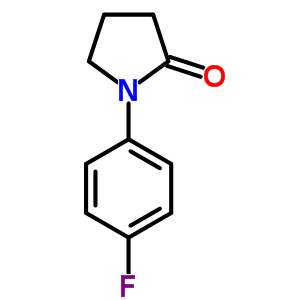 1-(4-氟苯基)-2-吡咯烷酮結(jié)構(gòu)式_54660-08-1結(jié)構(gòu)式