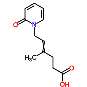4-甲基-6-(2-氧代吡啶-1-基)-4-己烯酸結構式_54719-37-8結構式