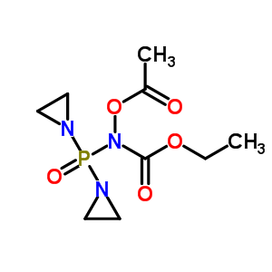 N-乙?；趸?n-[雙(1-氮丙啶基)膦]氨基甲酸乙酯結構式_54805-65-1結構式