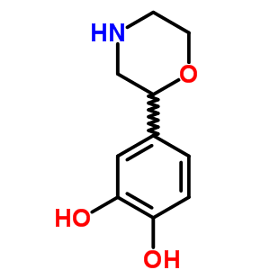 4-(嗎啉-2-基)苯-1,2-二醇結(jié)構(gòu)式_54826-84-5結(jié)構(gòu)式