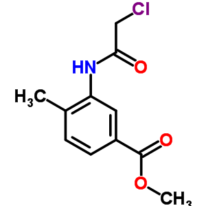 3-[(氯乙?；?氨基]-4-甲基苯甲酸甲酯結(jié)構(gòu)式_54941-43-4結(jié)構(gòu)式
