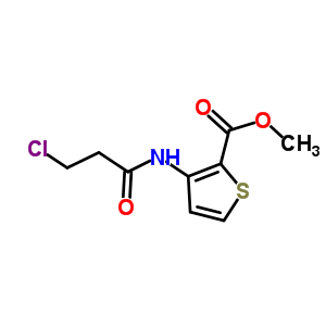 3-[(3-氯丙?；?氨基]噻吩-2-羧酸甲酯結構式_549478-39-9結構式