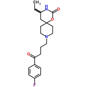 5-乙基-9-[3-(p-氟苯甲酰基)丙基]-1-噁-3,9-二氮雜螺[5.5]十一烷-2-酮結(jié)構(gòu)式_54981-17-8結(jié)構(gòu)式