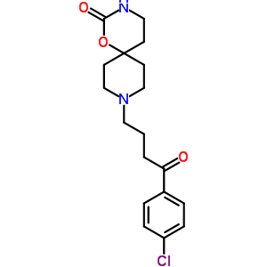 9-[3-(P-氯苯甲?；?丙基]-1-噁-3,9-二氮雜螺[5.5]十一烷-2-酮結(jié)構(gòu)式_54981-19-0結(jié)構(gòu)式