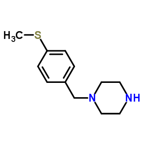 1-[4-(甲基硫代)芐基]哌嗪結(jié)構(gòu)式_55212-35-6結(jié)構(gòu)式