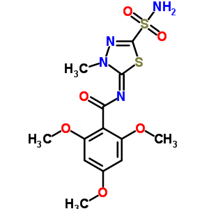 N-(4,5-二氫-4-甲基-2-磺?；?1,3,4-噻二唑-5-基)-2,4,6-三甲氧基苯甲酰胺結(jié)構(gòu)式_55217-92-0結(jié)構(gòu)式