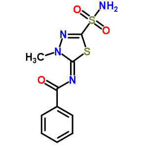 N-(4,5-二氫-4-甲基-2-磺?；?1,3,4-噻二唑-5-基)苯甲酰胺結(jié)構(gòu)式_55217-95-3結(jié)構(gòu)式