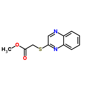 2-(2-喹噁啉磺?；?乙酸甲酯結(jié)構(gòu)式_55338-14-2結(jié)構(gòu)式