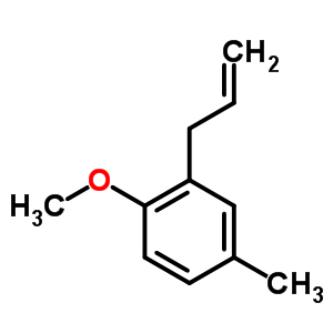 3-(2-甲氧基-5-甲基苯基)-1-丙烯結(jié)構(gòu)式_55469-26-6結(jié)構(gòu)式