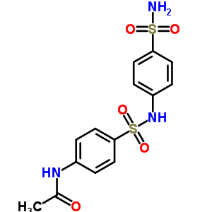 N-{4-[(4-氨基磺?；交?氨基磺?；鵠苯基}乙酰胺結(jié)構(gòu)式_56444-82-7結(jié)構(gòu)式