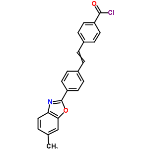 4-{2-[4-(6-甲基-1,3-苯并惡唑-2-基)苯基]乙烯基}苯甲酰氯結(jié)構(gòu)式_56564-40-0結(jié)構(gòu)式