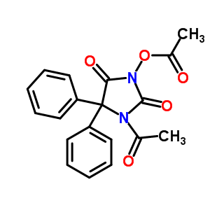 1-乙?；?3-乙酰氧基-5,5-二苯基乙內(nèi)酰脲結(jié)構(gòu)式_56775-94-1結(jié)構(gòu)式