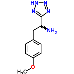 2-(4-甲氧基苯基)-1-(2H-四唑-5-基)乙胺結(jié)構(gòu)式_56876-27-8結(jié)構(gòu)式